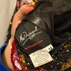 Macduggal sequin evening gown